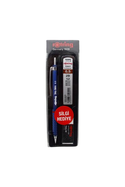 Rotring Retro Versatil Tip Pen Tip-Eraser 3 Pcs School Kit 0.5 Blue