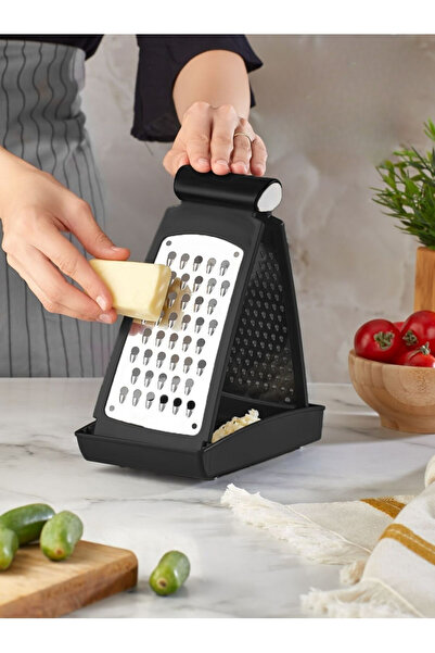 MappleHome Katlanır Hazneli Çift Taraflı Çelik Rende