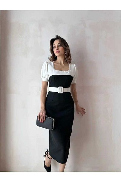 MODA DURAĞI Hespera Midi Premium Dress