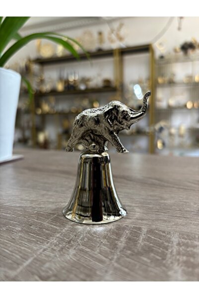 Mercan Tasarım Atölyesi ŞANS FİLLİ ÇAN MUM SÖNDÜRÜCÜ-GÜMÜŞ