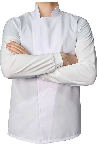 Ant Rotagrup Üniforma ve İş Elbiseleri Unisex Chef Cook Kitchen Jacket, Lycra Sleeve and Long Sleeves