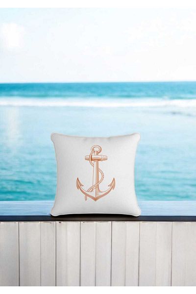 LUX VIE Pernă Marine 45x45 Cm Față de pernă cu imprimeu dublu față