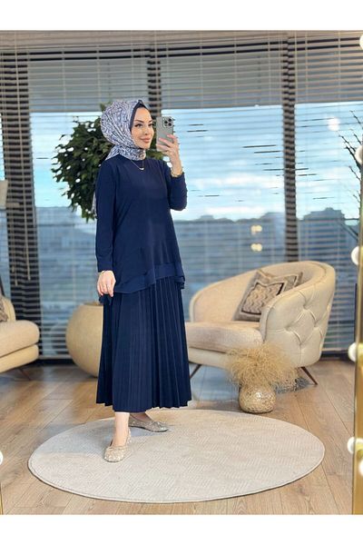 ALANURMODA Rose Set with Sandy Fabric Skirt