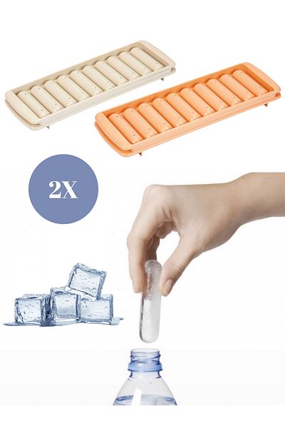 Mapple Home 2-Piece Chamber Cylinder Rod Icebox Locked Bottle Icebox Container
