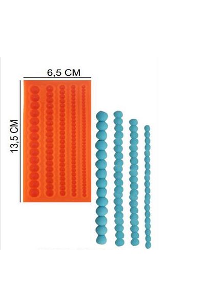 Pastaland Silicone Round Chain - Sugar and Dough Mold, 6.5*13.5 Pastaland