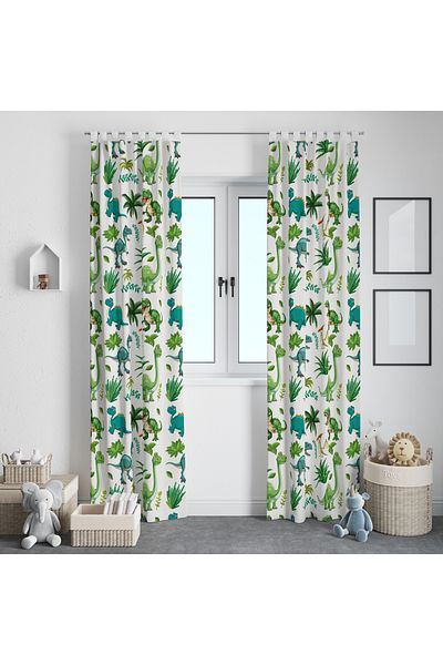 Viadela Fun and Colorful Children's Background Curtain - for Cheerful Rooms (One Wing)