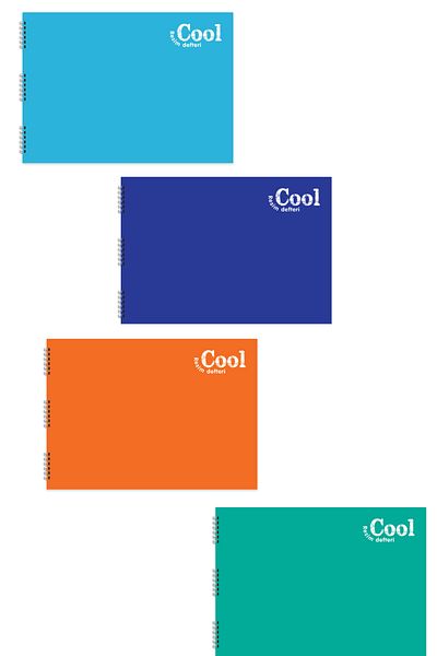 Andofis Cool Spiral Plastic Cover Picture Notebook 25X35 cm 15 Sheets