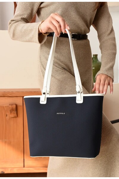Just Polo Jp6049 Lakoste Fabric 4 Compartment Large Size Women's Shoulder Bag Ozt6049
