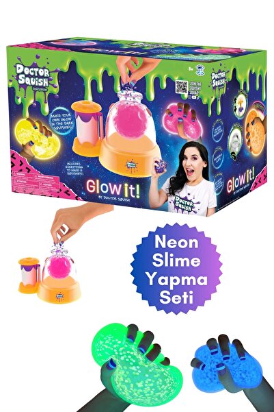 Toyika Doctor Squish Neon Renkli Slime Yapma Maker Seti Parlayan