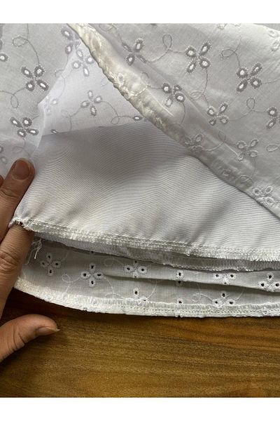 Pierre Cardin Bow Lined Guipure Girl's Dress