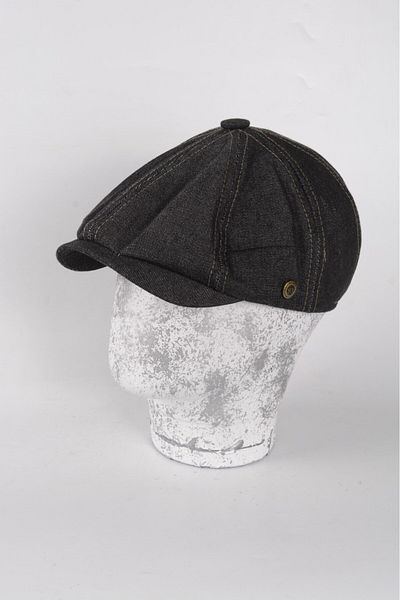 mercantoptan Denim Fabric Summer Model British 8 Piece Cap Hat