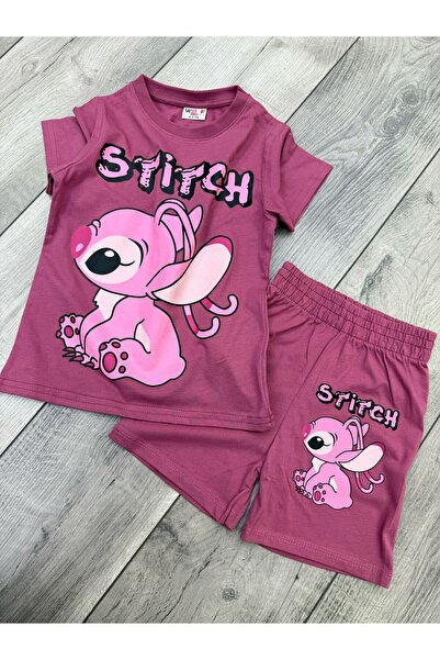Wolf One Stitch Girl Shorts Suit