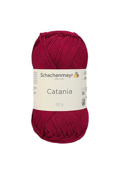 Anchor Catania Amigurumi Hand Knitted Toy Bag Thread 100% Cotton 50 gr 192 (Red)