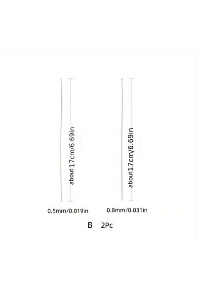 Choice قطعتان من الإبر المصنوعة من الخرز مع إبر فولاذية، وخيوط خرزية طويلة ور...