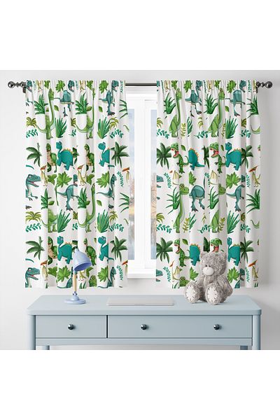 Viadela Fun and Colorful Children's Background Curtain - for Cheerful Rooms (One Wing)