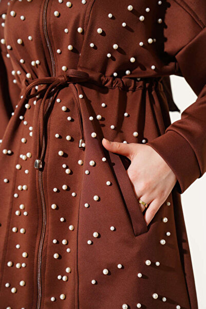 VOLT CLOTHİNG Women's Pearl Embellished Scuba Double Suit