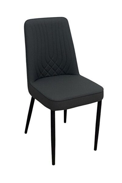 smart home كرسي غرفة معيشة مريح وعصري، كرسي طعام فاخر بتصميم عصري - جلد صناعي