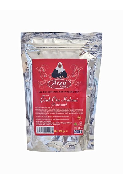 Arzu Hanım Öğütülmüş Çörek Otu Çörekotu Kahvesi 400 gr