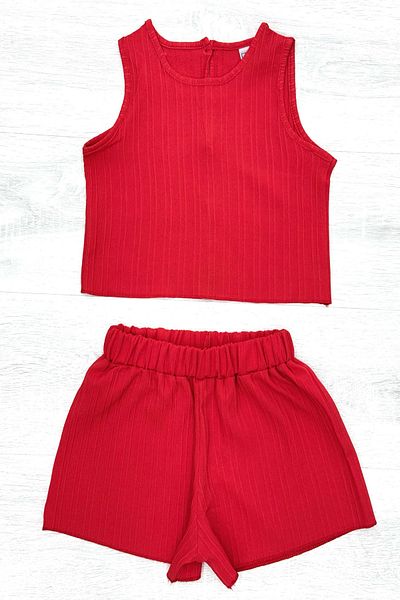 My Kids Wear Girl's Suit with Cool Shorts