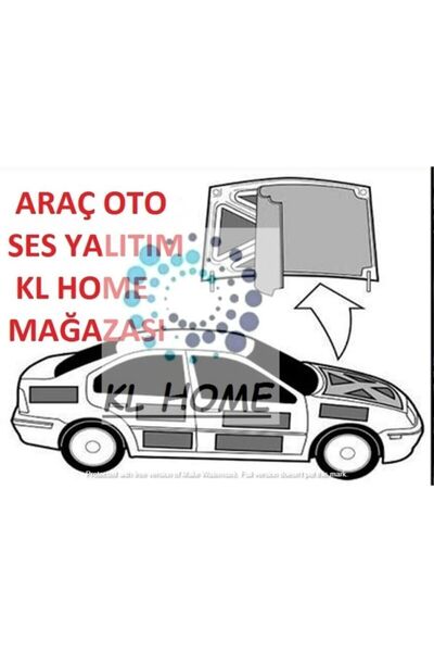 KL HOME 9mm Kalınlık -100cm*150cm (1,50M2) Yapışkanlı Oto Karavan Ev Ses Akustik Kauçuk Yalıtım