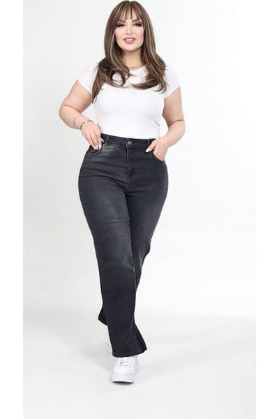 HaiModa Women's Loose Wide Leg Jeans Plus Size Jeans