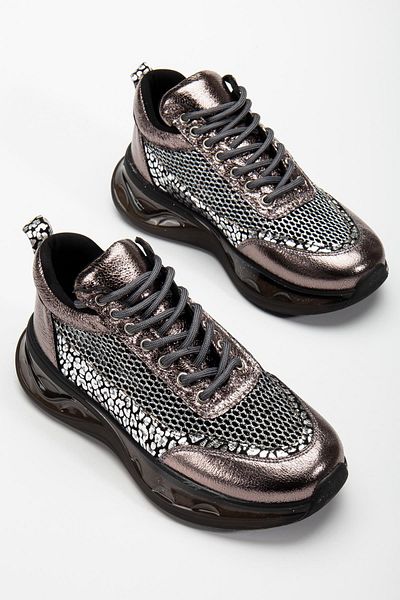 SUİNS SHOES Suins Rowen Model Women's Leopard Patterned Mesh Sports Shoes Sneaker