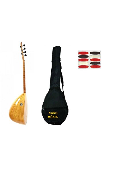 Nano Müzik Kısa Sap Saz Bağlama Seti Öğretici Kitap 2 Tezene