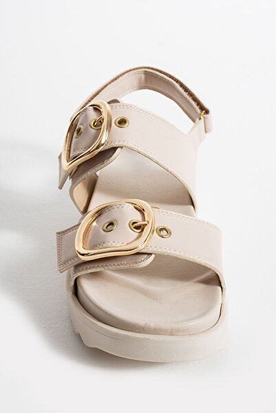 StWenn Orthopedic Comfortable Women's Sandals - Wedge Heels, Double Straps and Buckles