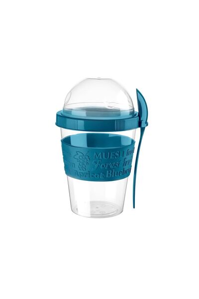 Gülsün Temizlik Yogurt Container with Go Chamber 600 ml (Blue)