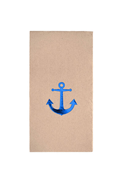 Story 40x40 سم الأزرق احباط مرساة البحرية منقوشة 16 قطعة 1/8 أضعاف كرافت المن...