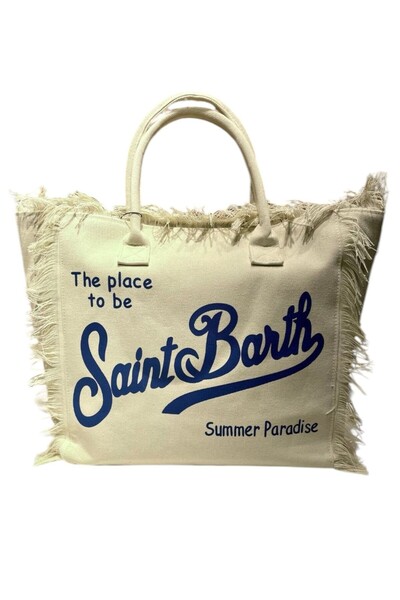 MyladyAccessoriess Τσάντα Summer Paradise με λεπτομέρεια από φούντα (εκρού)