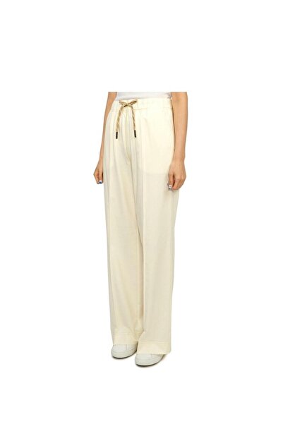 MONCLER GRENOBLE Kırık Beyaz Beli Kordonlu Eşofman Altı