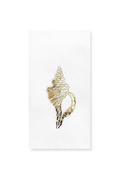 Story 40x40 سم رقائق الذهب البحر مينار شل مارين منقوشة 16 قطعة مناديل ورقية ب...