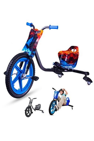 Fitness World سكوتر دريفت عالي الطاقة بدواسة 360 درجة مع 3 عجلات خلفية مضيئة 60 كجم