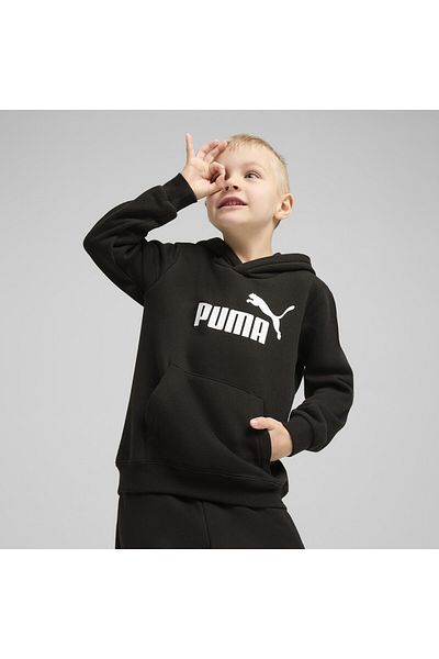 Puma Dětská fleecová mikina s kapucí s logem ESS č. 1