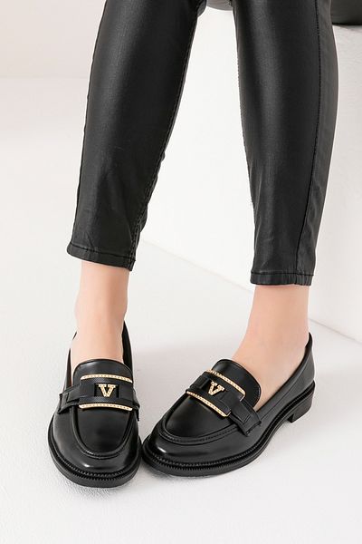 golder Parma Γυναικεία Μαύρα Loafer Casual Loafer καθημερινά παπούτσια