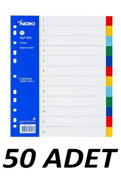 Noki 50 Pieces 2X6 Color Bookmark Separator
