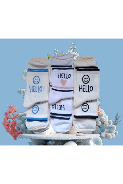 esen Памучни цветни дамски чорапи, 6 броя