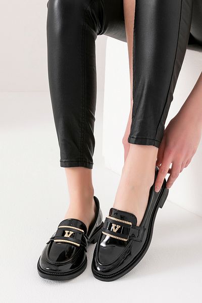 golder Parma Γυναικεία Μαύρα Loafer Casual Loafer καθημερινά παπούτσια