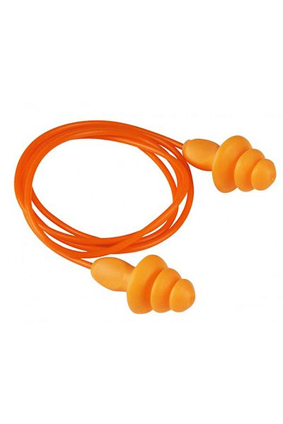 Generic Pack of 10 Silicone Wired Earplugs for Hearing Protection and Noise Reduction