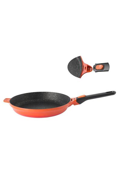 Berghoff 8501041 Gem Stay Cool Soft Orange Removable Handle Pan 28cm