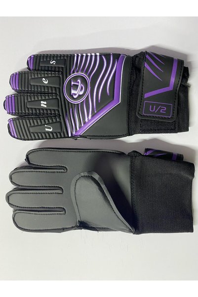 unes Purple Goalkeeper Gloves and Shinpads Set