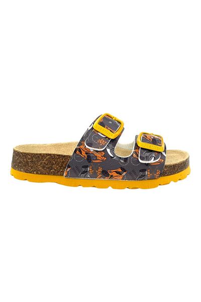 Nubebe Papuci cu talpă din plută pentru băiat cu model Superfit, afumati
