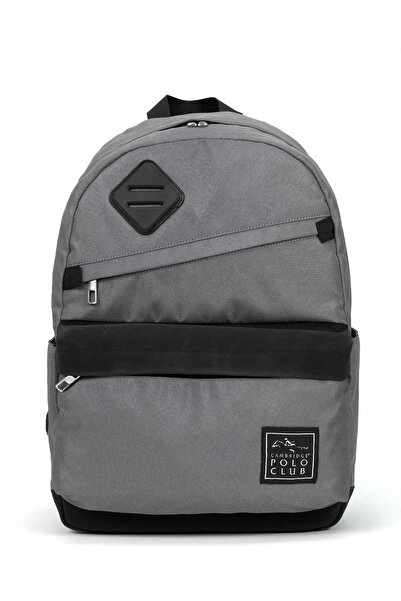 Cambridge Polo Club Creative Three-Compartment Unisex Children's Primary School Bag Gray