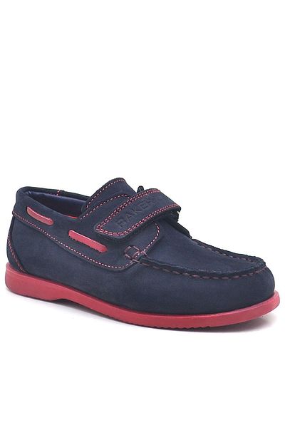 Rakerplus Simurg Genuine Leather Navy Blue Velcro Sports Boys' Shoes