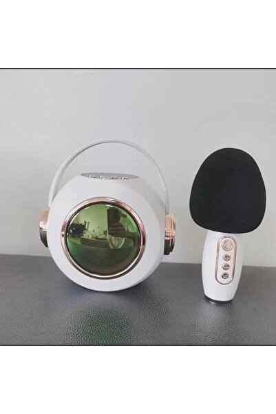 Holatec Kablosuz Bluetooth Kareoke Hoparlör Mikrofonlu Hafıza Kart Parti Dj D...