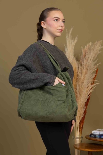 fluffy Mute Bag Matcha 00S Shopper Bag Zippered Lined School Shoulder Bag (32/36)