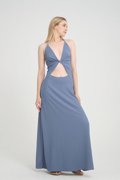 Store 100% Cotton, Modern Cut Black Long Dress