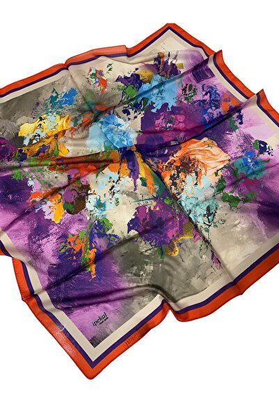 İpekal 90 X 90 Шовковий вуаль тонкий шарф - 04883