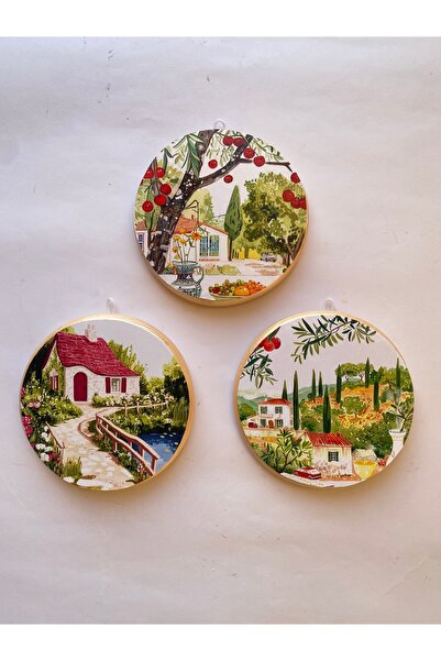ZeyMin Art Manzara Temalı 3lü Duvar Seti